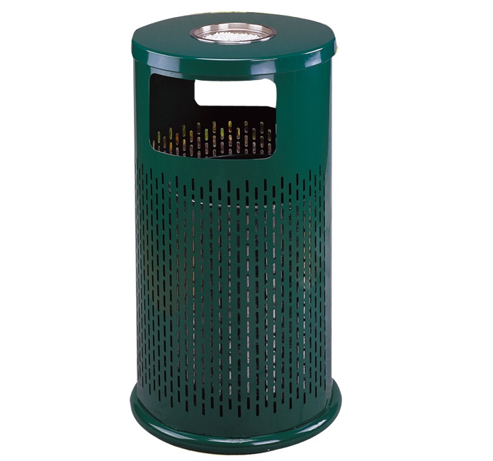 山東圓形果皮箱，東營廣場垃圾桶